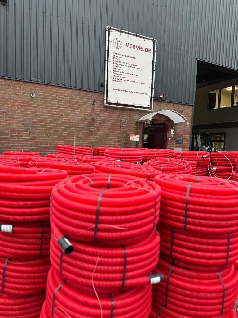 Kabelbeschermingsbuis / Mantelbuis op rol, Scherpe prijzen!, Doe-het-zelf en Verbouw, Buizen en Afvoer, Ophalen, Pvc, 6 meter of meer