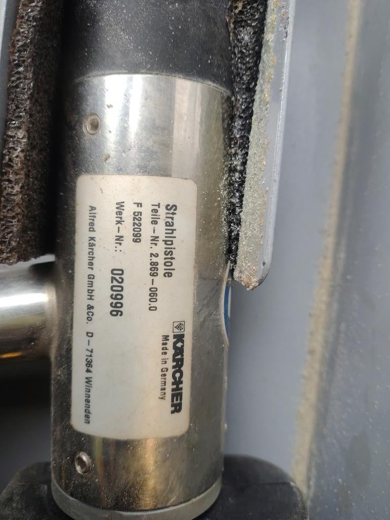 Kärcher zandstraalpistool in metalen kist, Doe-het-zelf en Verbouw, Reinigingsmachines, Ophalen, Gebruikt, Overige typen