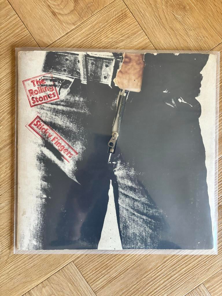 Rolling Stones - Sticky Fingers (Duitse Persing) vinyl lp, Cd's en Dvd's, Vinyl | Rock, Ophalen of Verzenden, Gebruikt, 12 inch