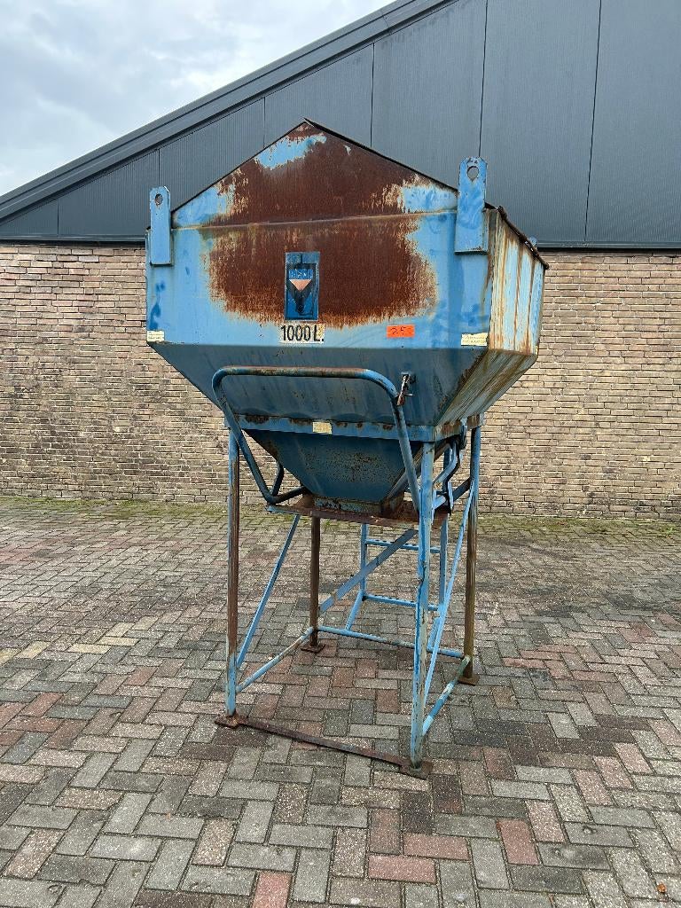 Beco metselsilo/mortelsilo/mini silo 1000L gebruikt, Ophalen, Gebruikt