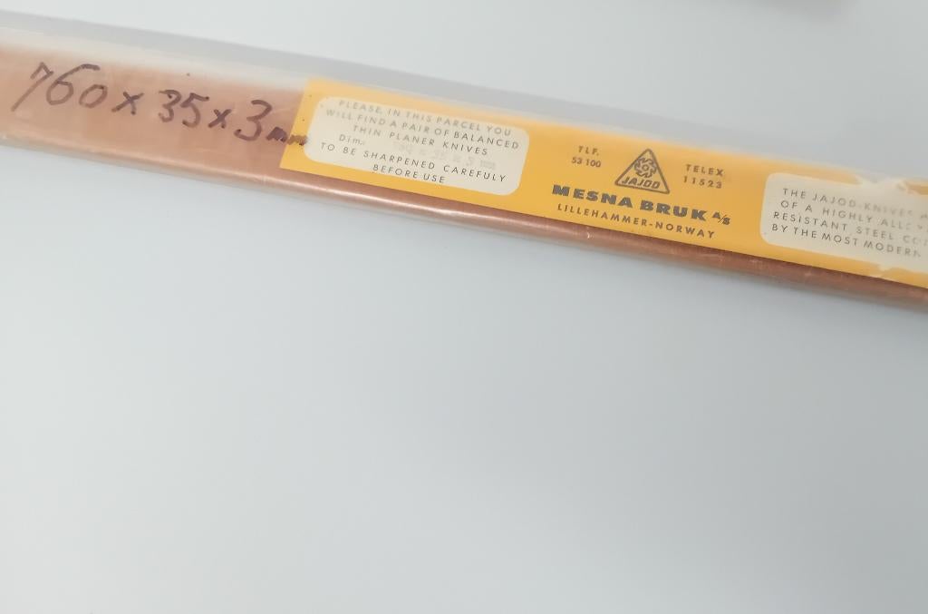 Schaafmessen 760 x 35 x 3mm Set Nieuw en 6 geslepen, Ophalen of Verzenden, Nieuw