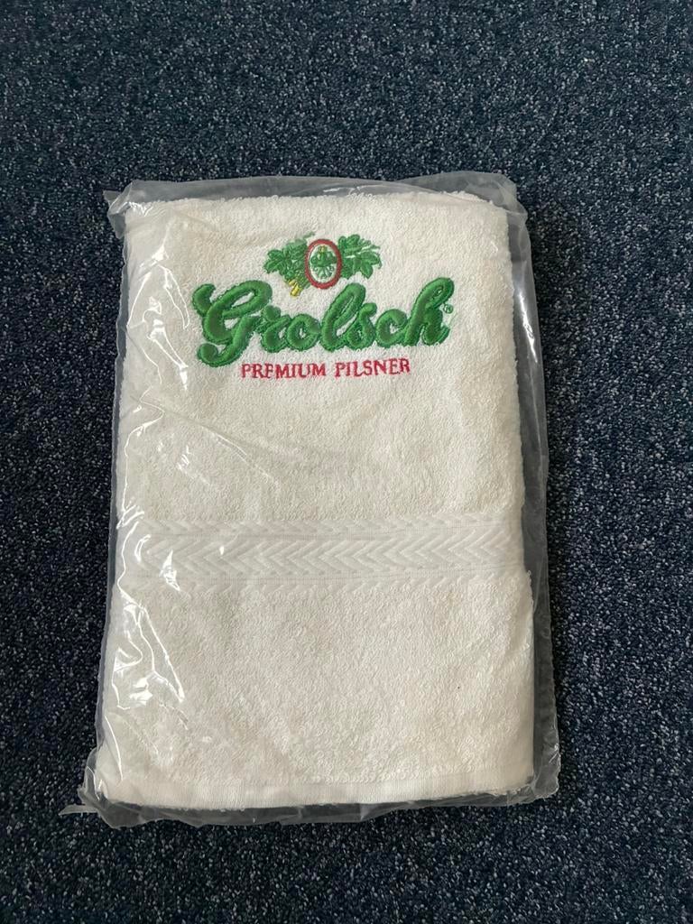 Grolsch handdoek, Ophalen, Zo goed als nieuw, Grolsch