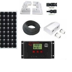 100W 170W 200W en 340W set zonnepaneel zonnepanelen camper, Caravans en Kamperen, Camper-accessoires, Nieuw, Ophalen of Verzenden