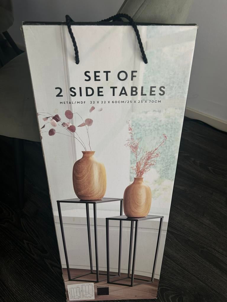 Side tables, Ophalen of Verzenden, Nieuw, 25 tot 50 cm, Rechthoekig