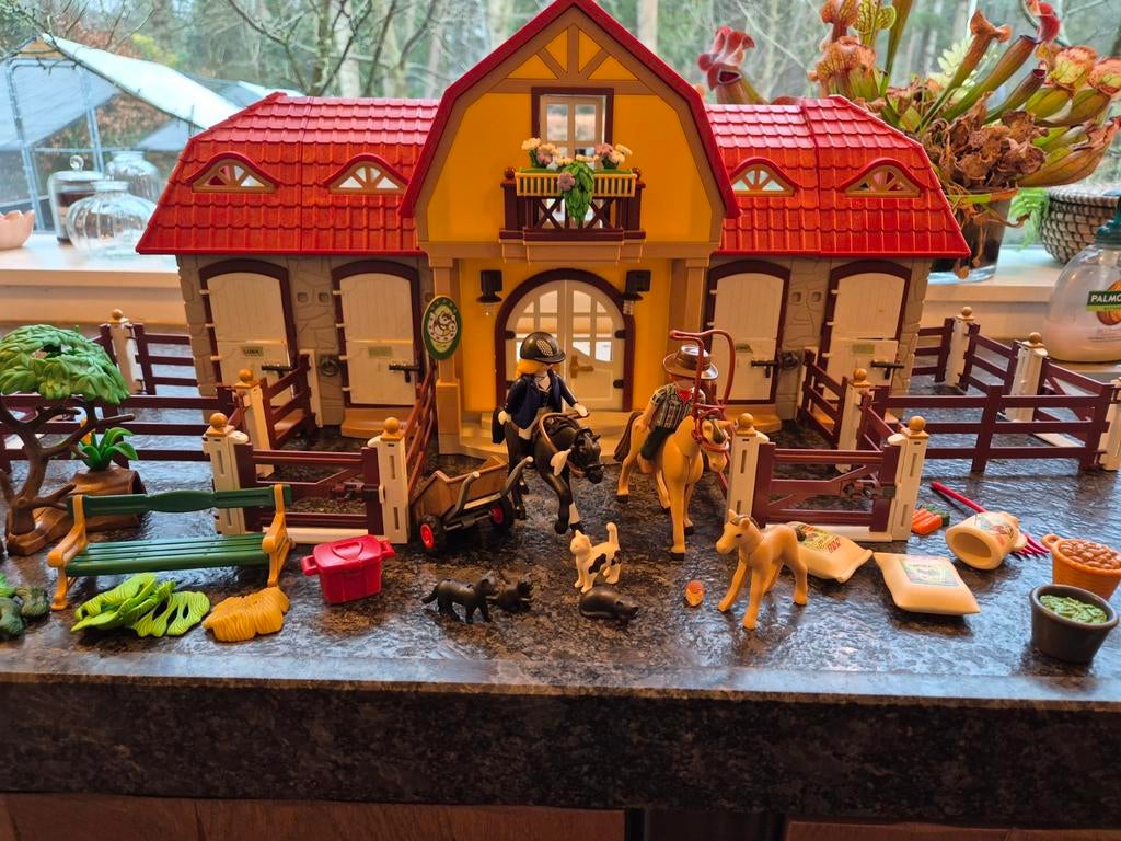 Playmobil 5221 Manege - niet compleet, Ophalen of Verzenden, Gebruikt, Complete set