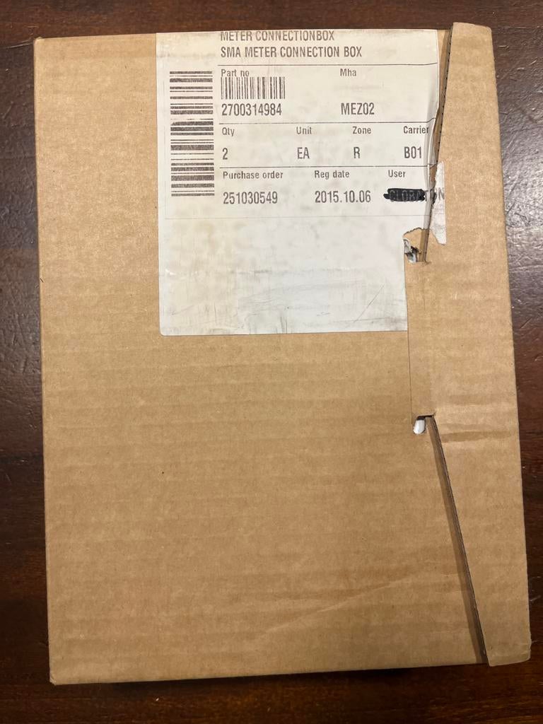 SMA Meter Connection Box - S0 naar RS485 conversie, Hobby en Vrije tijd, Elektronica-componenten, Ophalen of Verzenden, Zo goed als nieuw