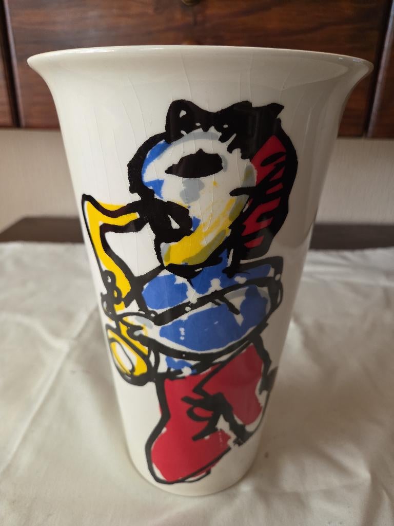 Plateelbakkerij Schoonhoven  Vaas Herman Brood, Ophalen