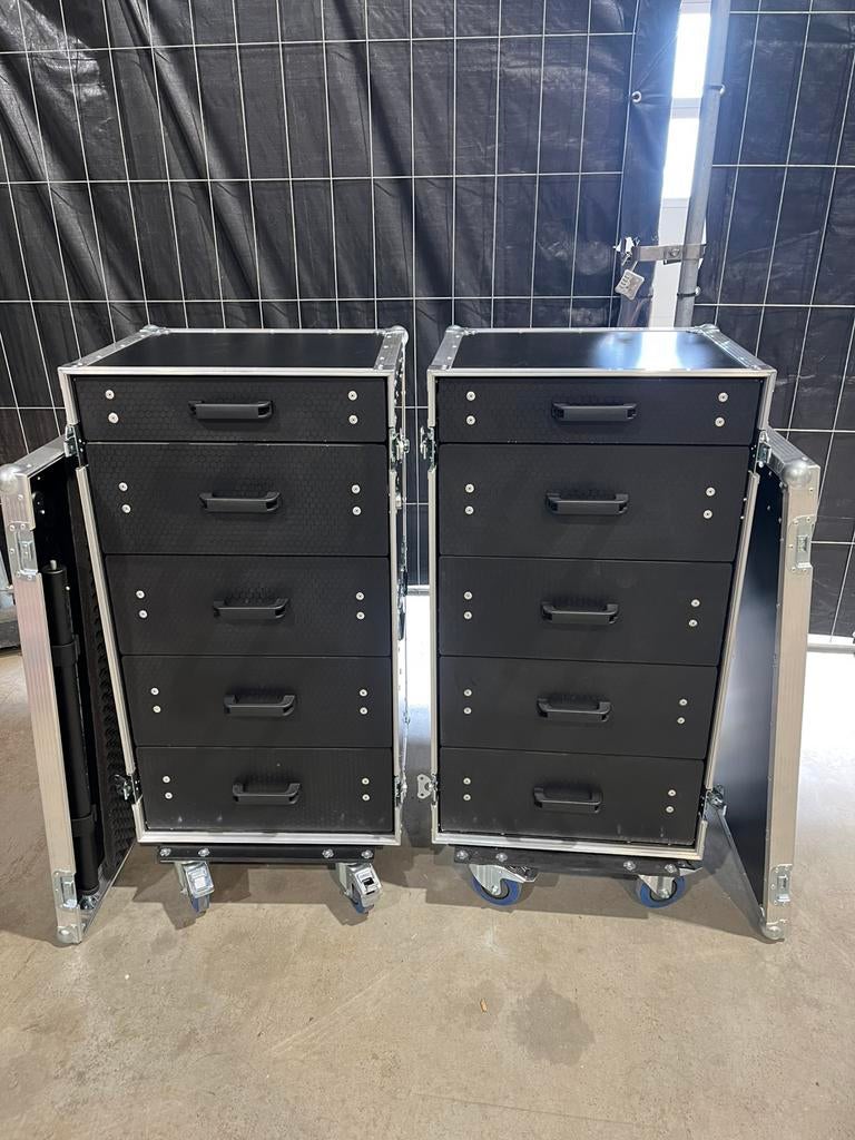 2 Laden flightcases incl tafelblad, Muziek en Instrumenten, Behuizingen en Koffers, Laden flightcase, Zo goed als nieuw, Laden flightcase
