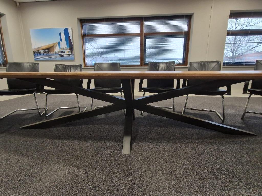 ovale eettafel 300 350 400 500 600 700 cm op maat xxl xxxl, 100 tot 150 cm, Ophalen of Verzenden, Vijf personen of meer, Teakhout