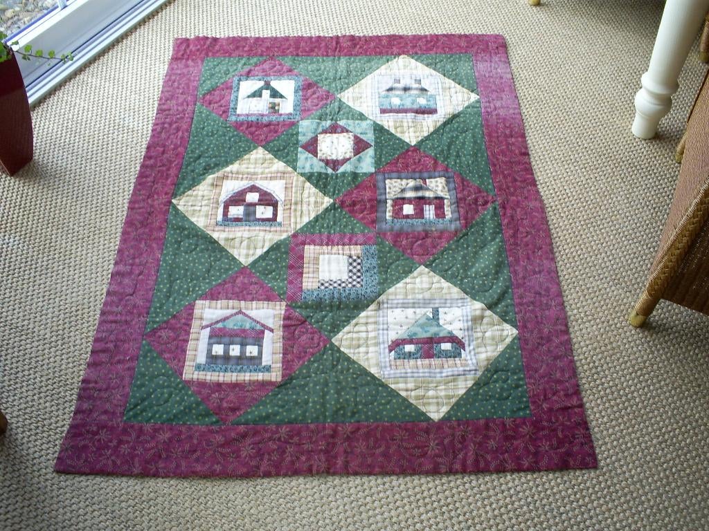 Kleed van patchwork, Gebruikt, 200 cm of meer, Rechthoekig, 50 tot 100 cm