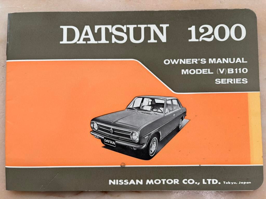 Datsun 1200 instructieboekje 1970, Ophalen of Verzenden