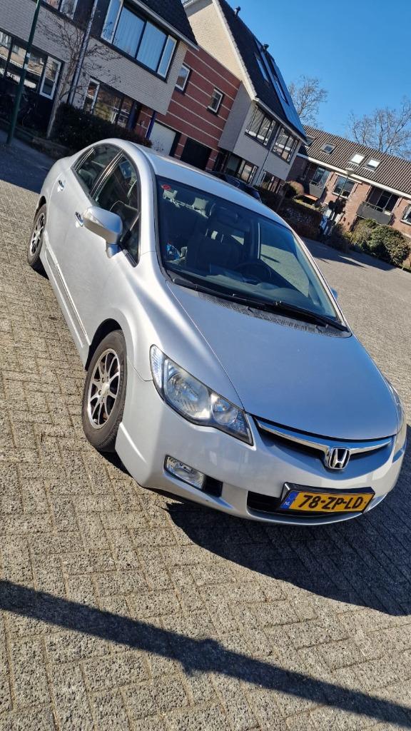Honda Civic 1.3 2008 met Carplay en nieuwe APK, Auto's, Honda, 65 €/maand, Stof, Origineel Nederlands, Grijs