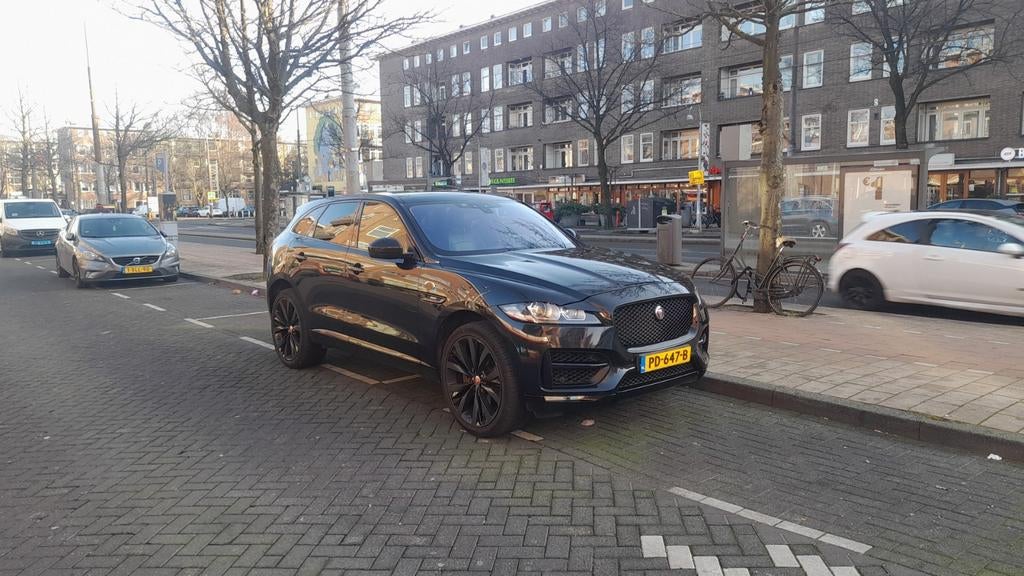 Jaguar F-Pace 3.0D Sport - black on black, Auto's, Jaguar, Particulier, F-Pace, 4x4, ABS, Achteruitrijcamera, Adaptive Cruise Control