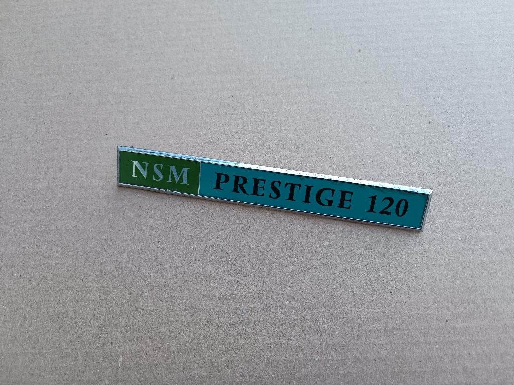 Embleem NSM Prestige 120 (1971) jukebox, Verzamelen, Automaten | Jukeboxen, Gebruikt, Seeburg, 1950 tot 1960, Verzenden