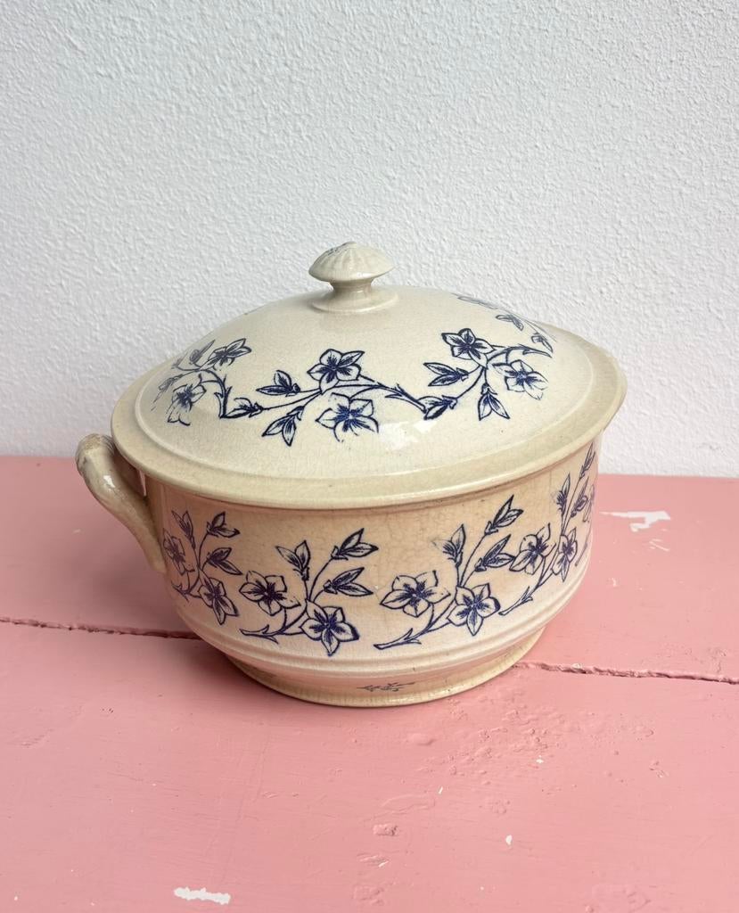 Antieke Franse Soupière, Ophalen of Verzenden