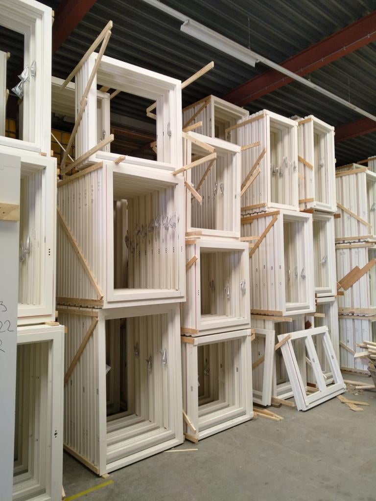 Hardhout kozijn met draaikiep, 75 tot 150 cm, Raamkozijn, Ophalen of Verzenden, 75 tot 150 cm