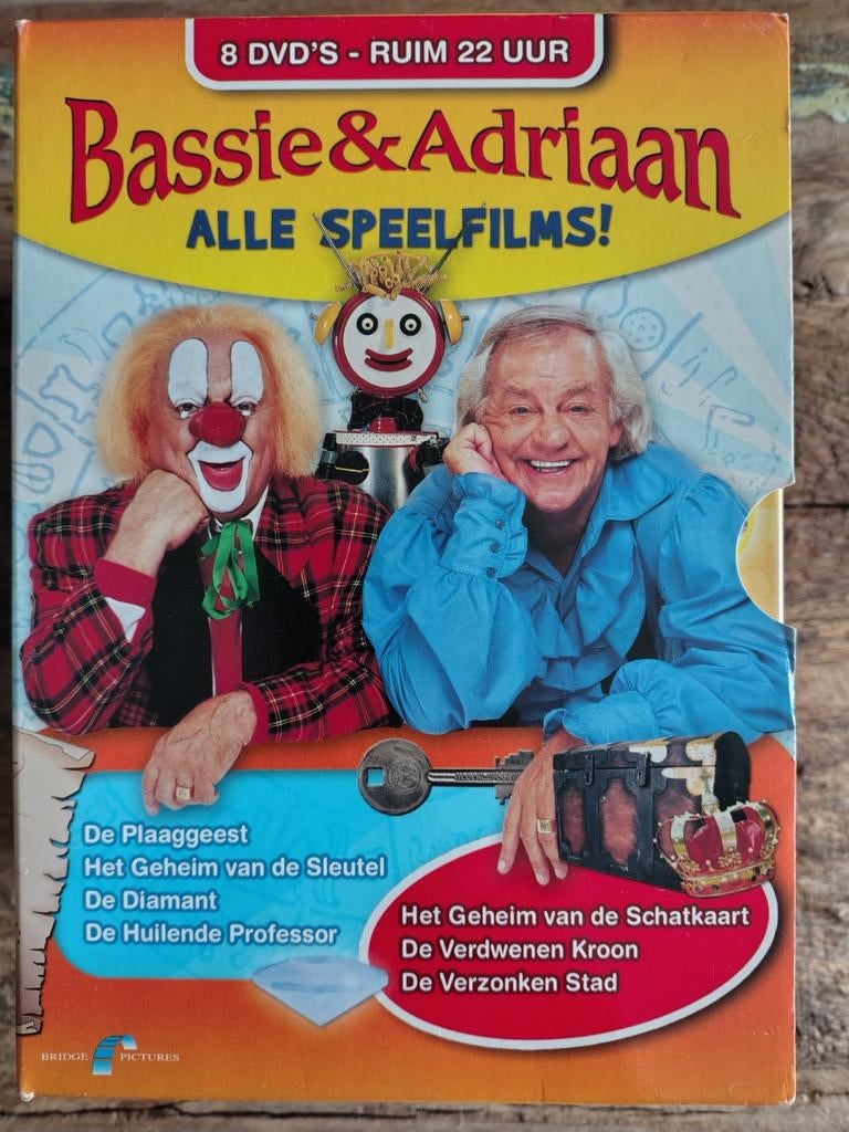 Bassie & Adriaan Alle Speelfilms - 8 DVD Boxset, Cd's en Dvd's, Dvd's | Kinderen en Jeugd, Avontuur, Verzenden, Alle leeftijden