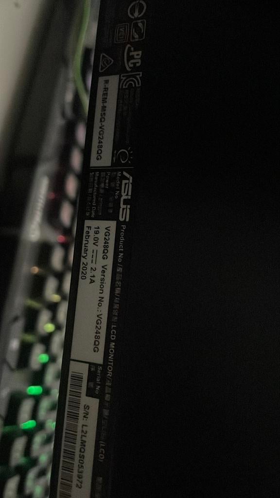 Asus gaming monitor 165 hz, Computers en Software, Servers, Ophalen of Verzenden, Zo goed als nieuw, 3 tot 4 Ghz