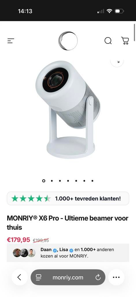 Beamer / Projector 1080P 4k | All-in Smart TV | 150 inch, Verzenden, Zo goed als nieuw, LED, Ultra HD (4K)