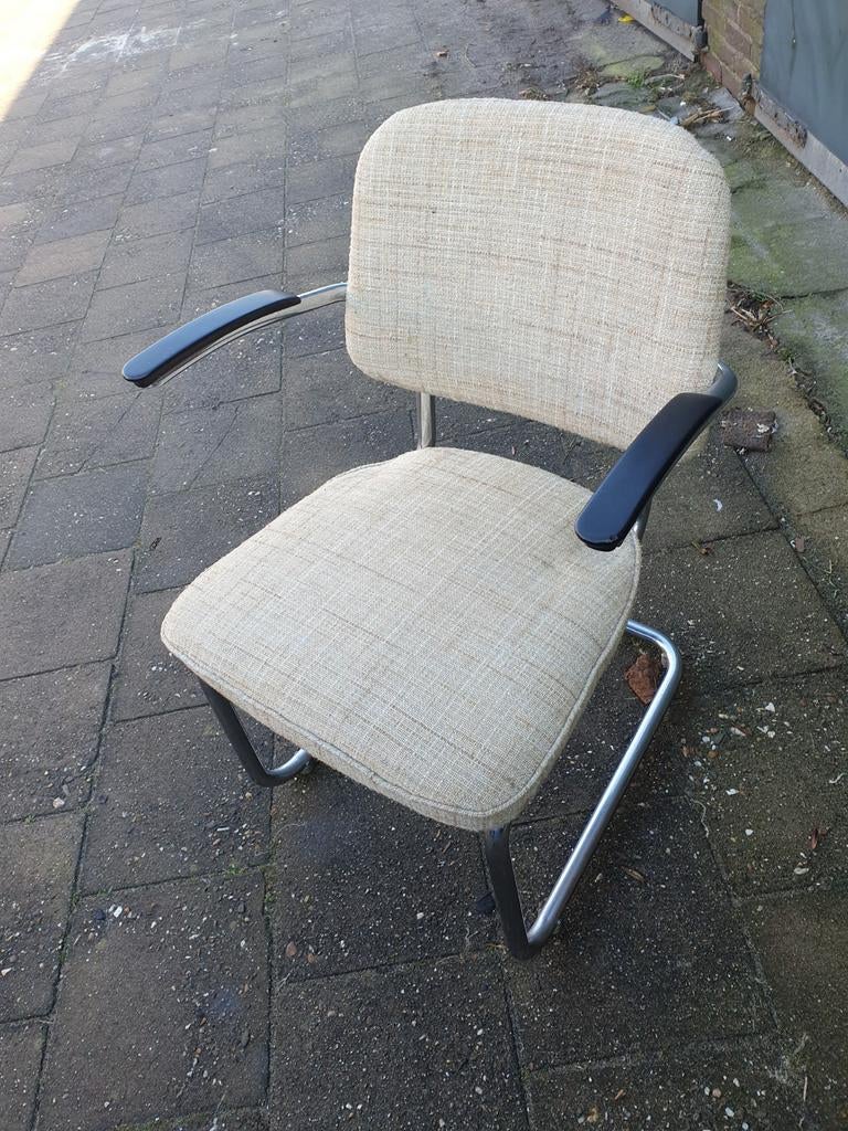Vintage fauteui/buro stloel., Ophalen, Gebruikt, Sixties, Stof