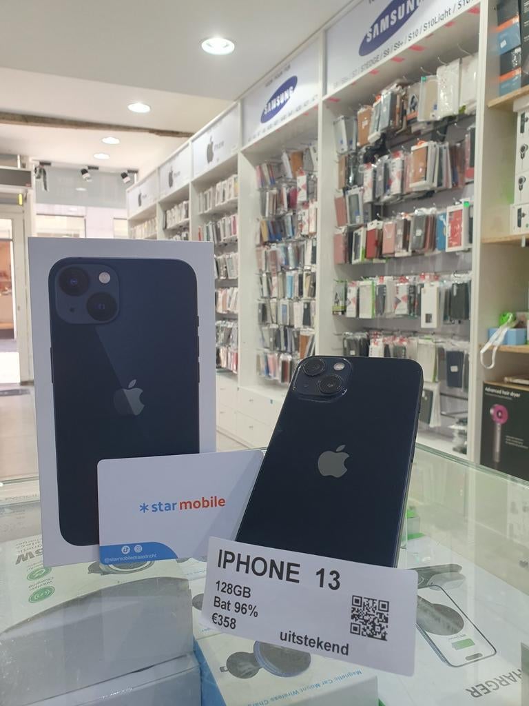 Apple iPhone 13 128GB acuu 96%, Ophalen of Verzenden, Zo goed als nieuw, 128 GB, IPhone 13