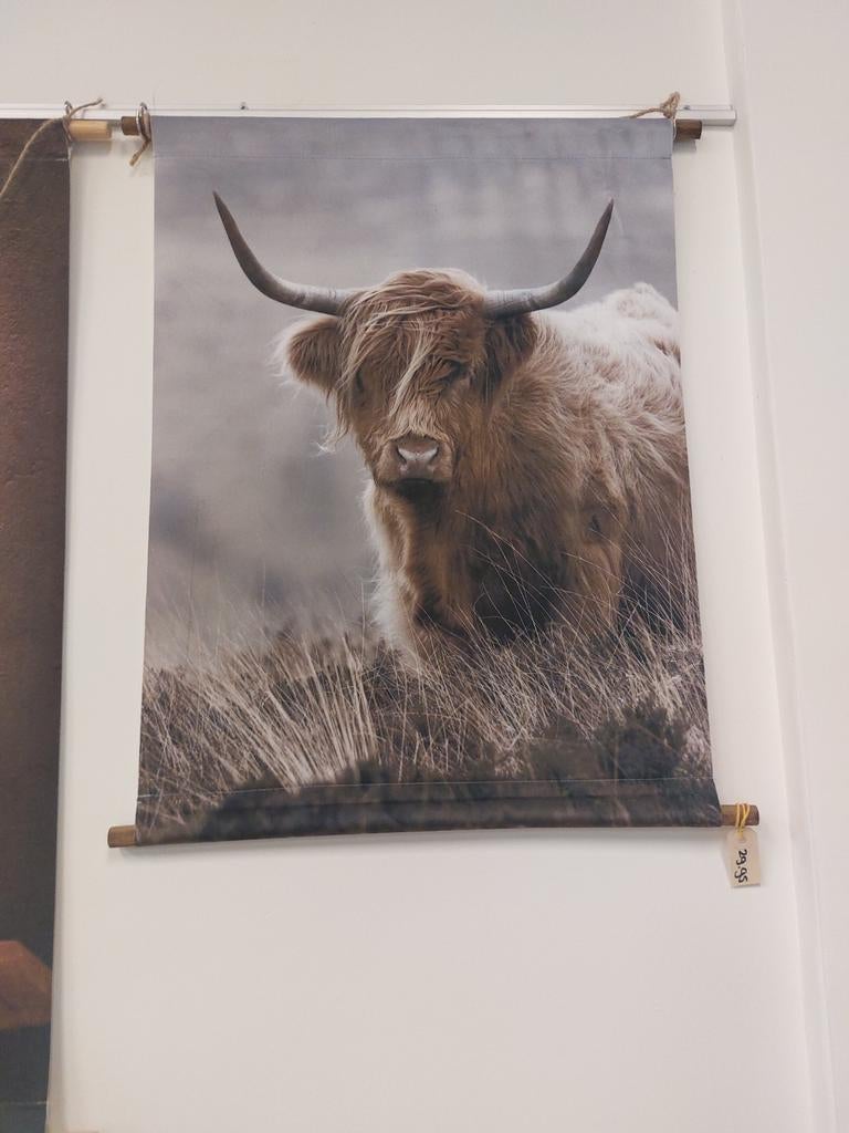 Wanddoek met Schotse Hooglander, Ophalen of Verzenden, Nieuw