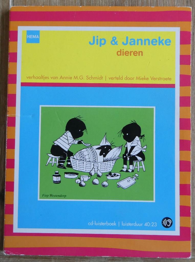 Luisterboek Jip en Janneke - Dieren, Ophalen of Verzenden, Annie M.G. Schmidt, Cd, Kind