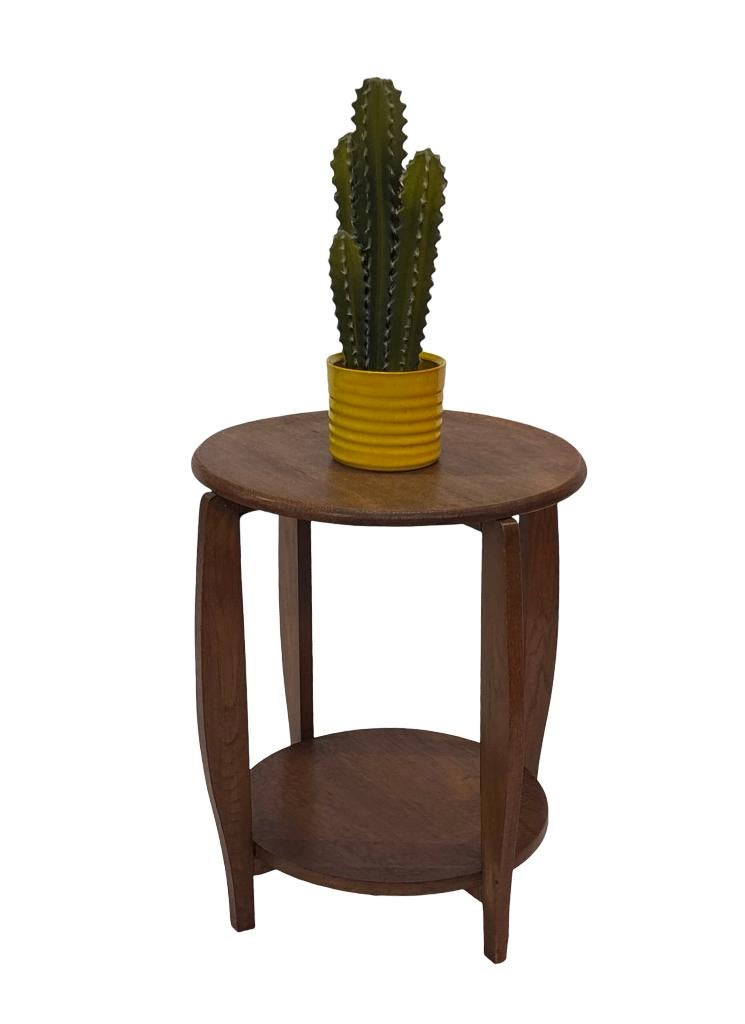 Art Deco Bijzettafel Tafeltje Eiken Design Minimalistisch