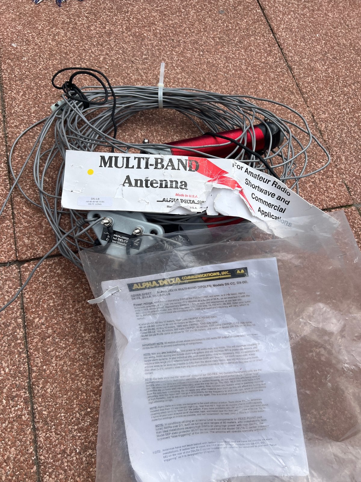 Alpha Delta DX-LB Multi-Band Antenne 160-80-40 meter, Ophalen of Verzenden, Nieuw, Antenne