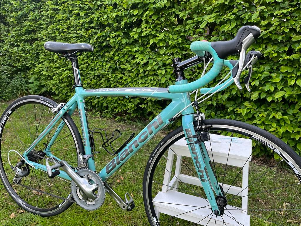 Bianchi Via Nirone 7 racefiets, Fietsen en Brommers, 28 inch, Gebruikt, Velgrem, Aluminium