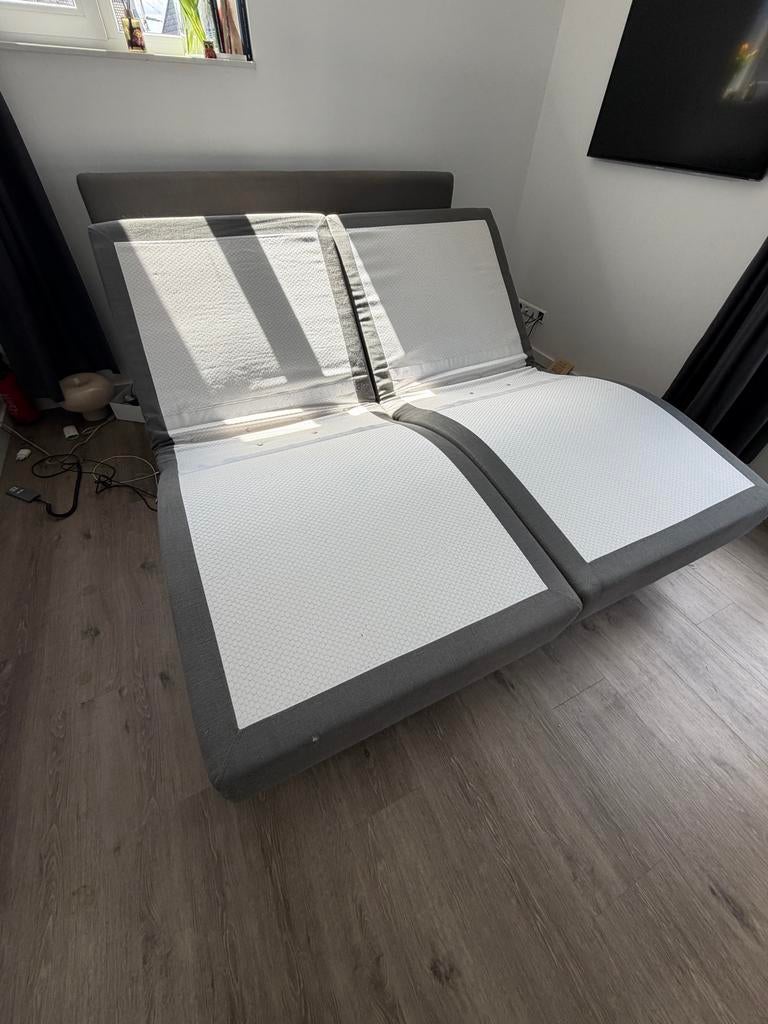 Auping Boxspring 180x200 Elektrisch Verstelbaar, Ophalen, Tweepersoons, 180 cm, 200 cm