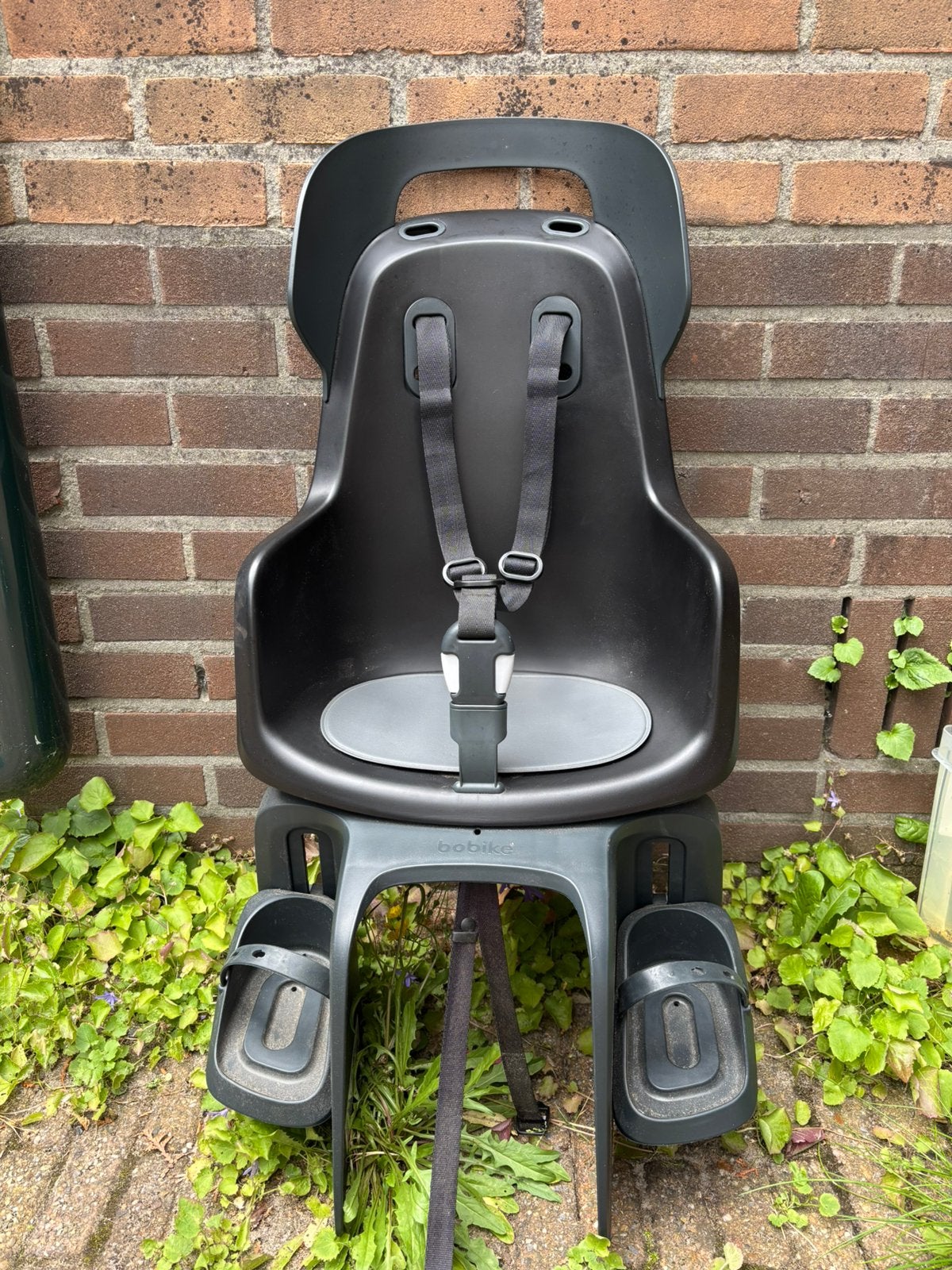 Bobike Maxi Go Fietsstoeltje Achter BD - Urban Black, Ophalen, Zo goed als nieuw