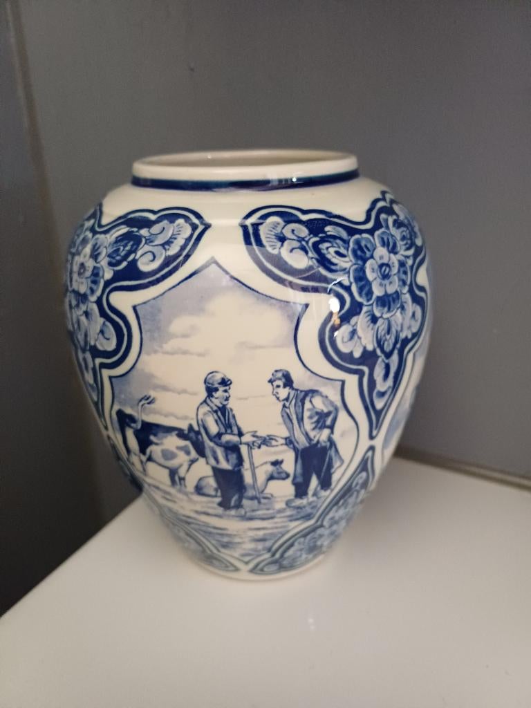 Delfts blauwe vaas Regina, Ophalen of Verzenden