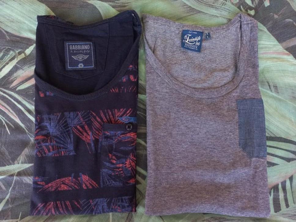2x singlet heren gabbiano twinlife maat m/l, Ophalen of Verzenden, Zo goed als nieuw, Maat 52/54 (L), Blauw