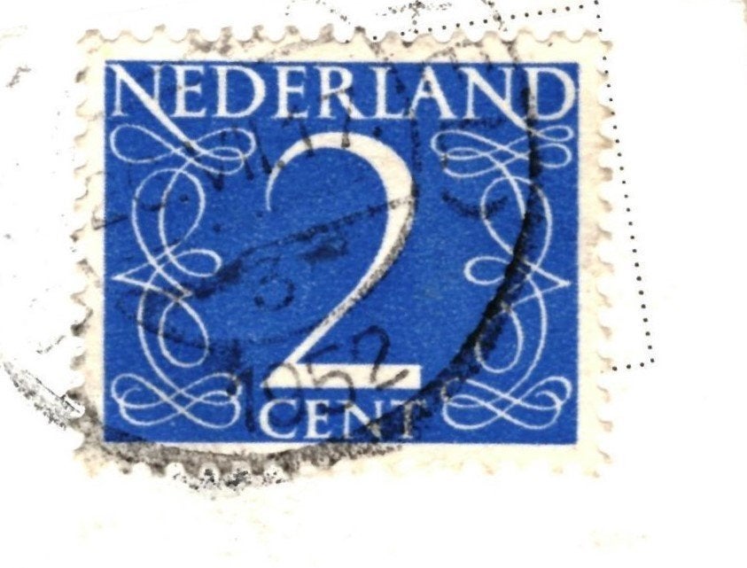 968630 Texel 1952 Boerderij Schilderweg bij Den Burg Gelopen, Ophalen of Verzenden, 1940 tot 1960, Gelopen, Waddeneilanden