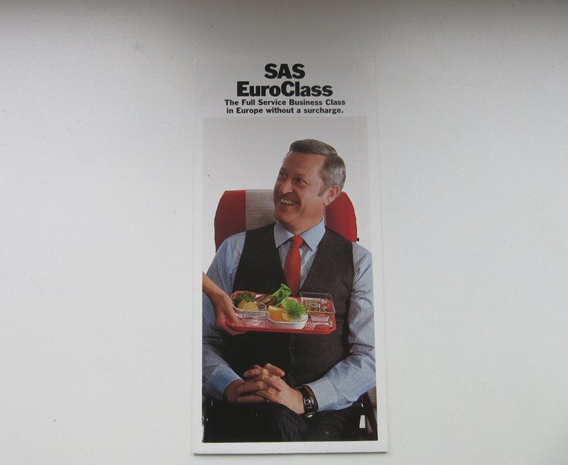 SAS brochure EuroClass, Verzenden, Zo goed als nieuw, Overige typen