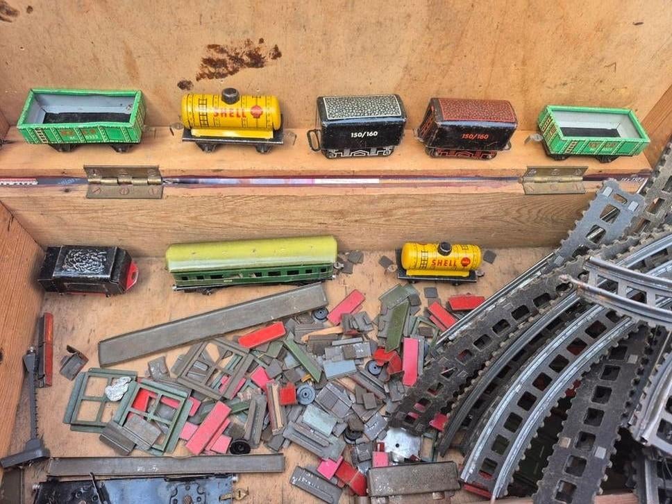 Antiek Märklin Spoor 0 Blikken Treinen & Onderdelen (1930, Verzamelen, Speelgoed, Gebruikt, Ophalen of Verzenden