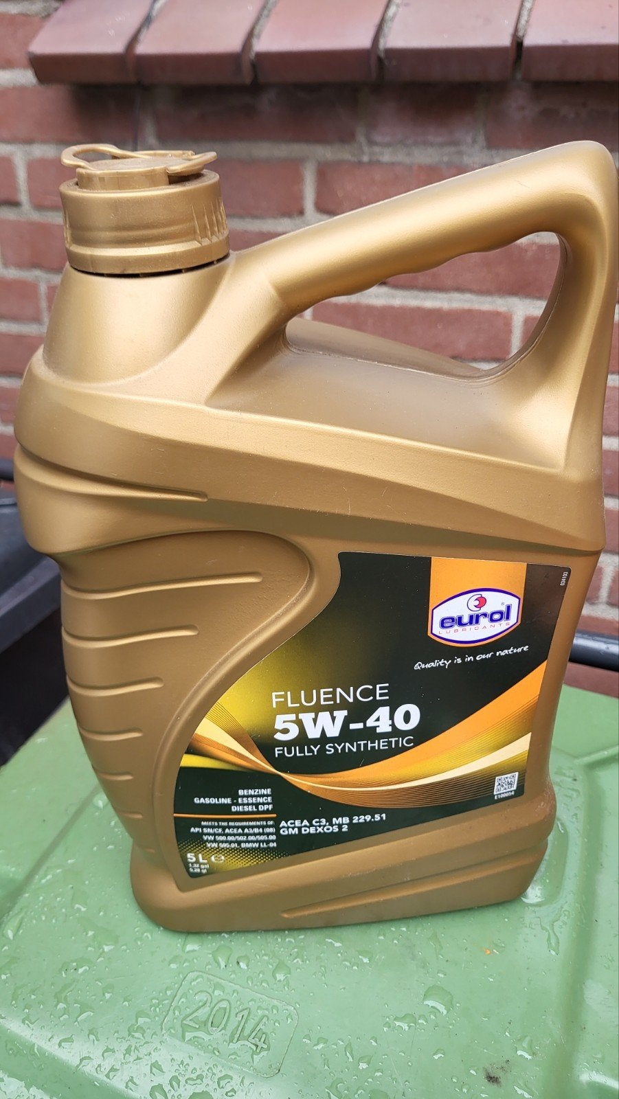 Eurol Fluence 5W-40 Volledig Synthetische Motorolie 5L, Ophalen of Verzenden