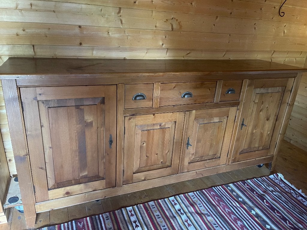 Landelijk massief grenen dressoir, Ophalen, Gebruikt, Met deur(en), Landelijk