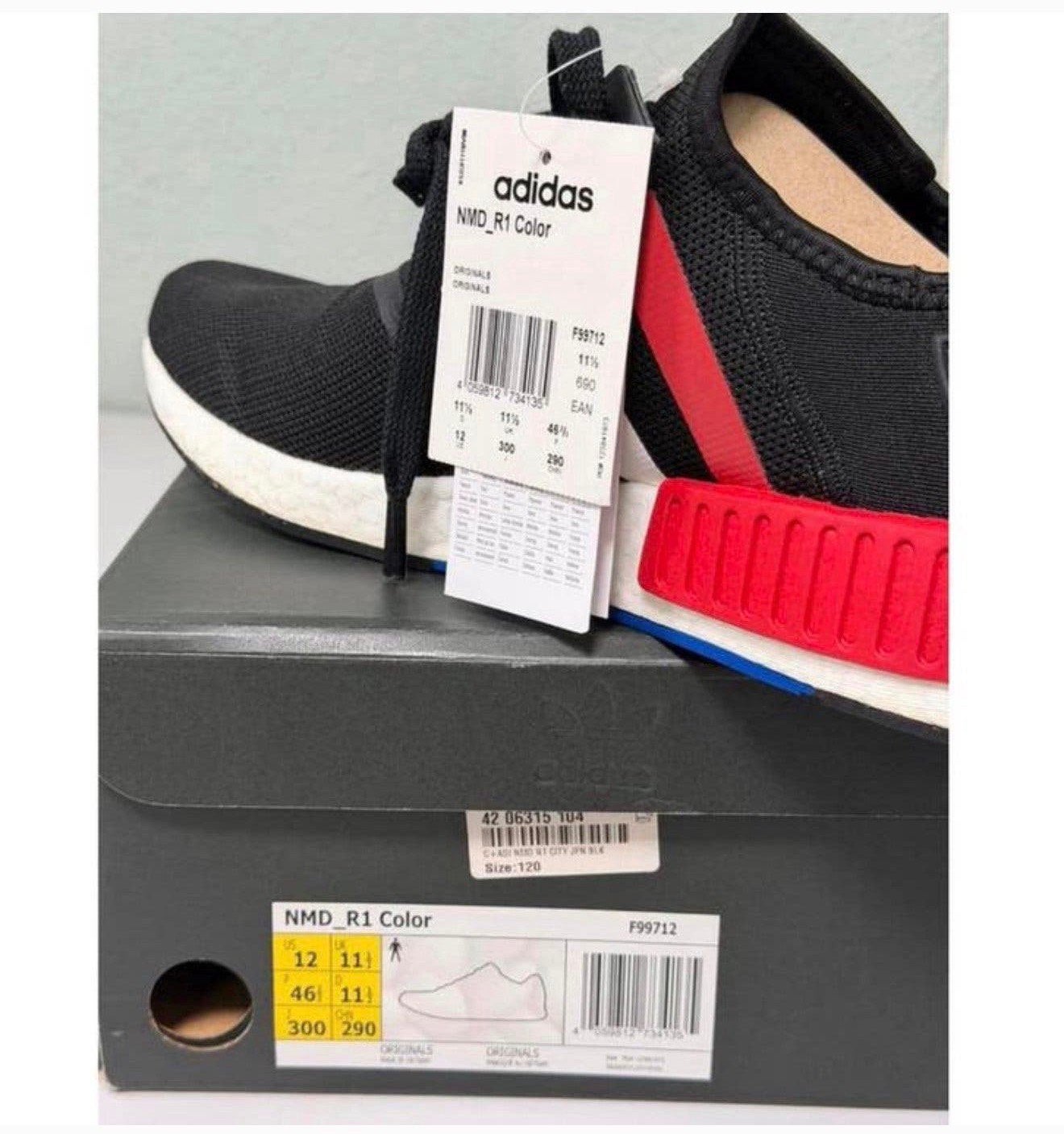 Original Mens 46 Adidas NMD_R1 Color NMD R1 Sneakers F99712, P, Zwart, P, P