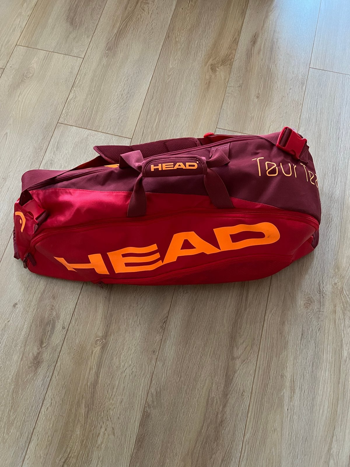 Head Tour Team Tennistas - Rood/Oranje, Ophalen, Zo goed als nieuw, Tas, Head