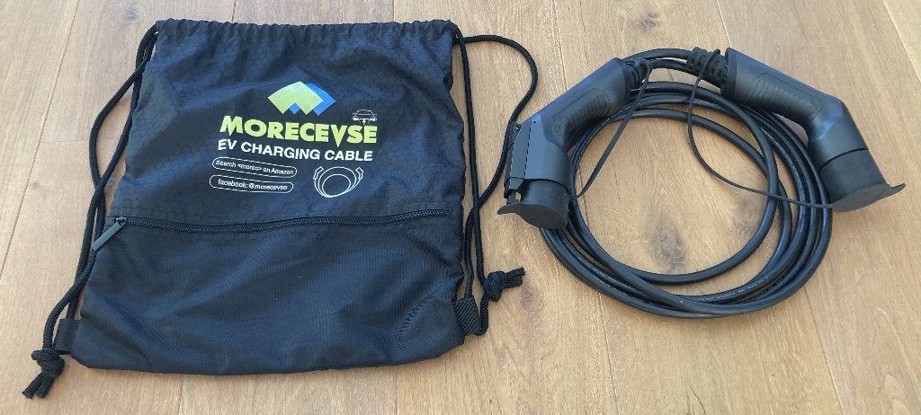 Morec EV laadkabel Type 1 naar Type 2, Ophalen of Verzenden, Gebruikt