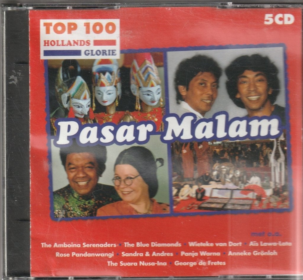 Indo Rock ! Pasar Malam TOP 100  (  5 cd box ), Cd's en Dvd's, Verzenden, Zo goed als nieuw, Levenslied of Smartlap