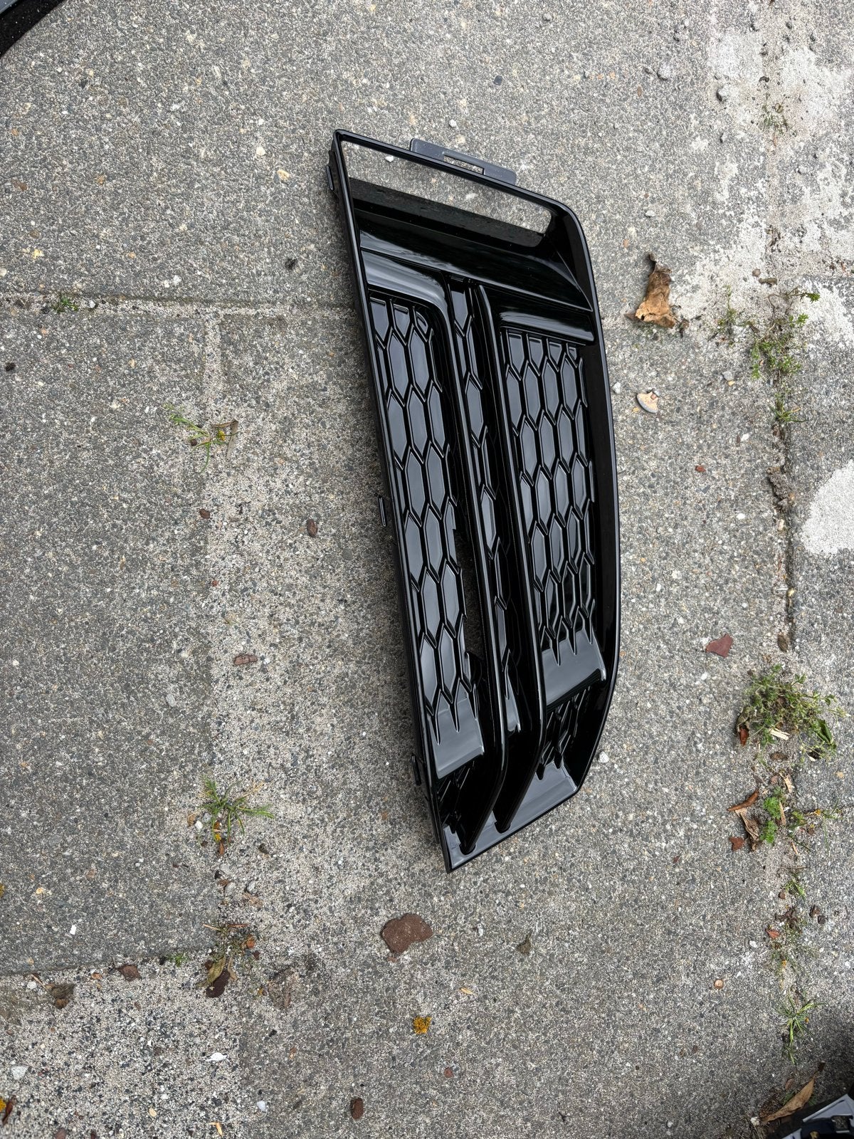 Grill Audi A4 zwart met zijkanten en front splitter, Voor, Nieuw, Bumper, Audi