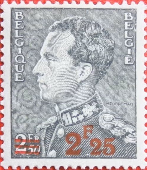 België 1941 - OBP 572 - Koning Leopold III, met opdruk, Ophalen of Verzenden, Postfris, Postfris, Staatshoofden
