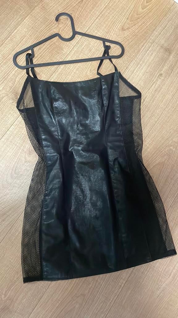 Lak jurk, Kleding | Dames, Gelegenheidskleding, Maat 38/40 (M), Overige typen, Zwart, Ophalen of Verzenden