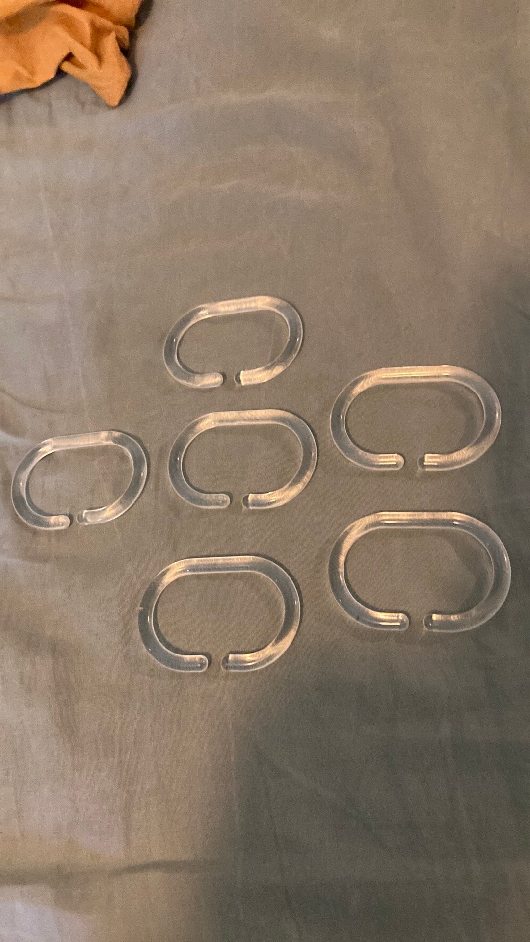 Ringen voor douchegordijn, Ophalen