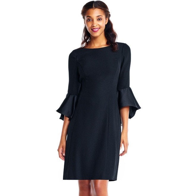Adrianna Papell crêpe satin dress - maat 38 nieuw, Maat 38/40 (M), Zwart, Nieuw, Ophalen of Verzenden