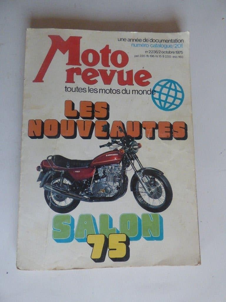 MOTO REVUE LEGENDARISCH NUMMER VAN SALON 1975, Motoren, Handleidingen en Instructieboekjes, Ophalen of Verzenden