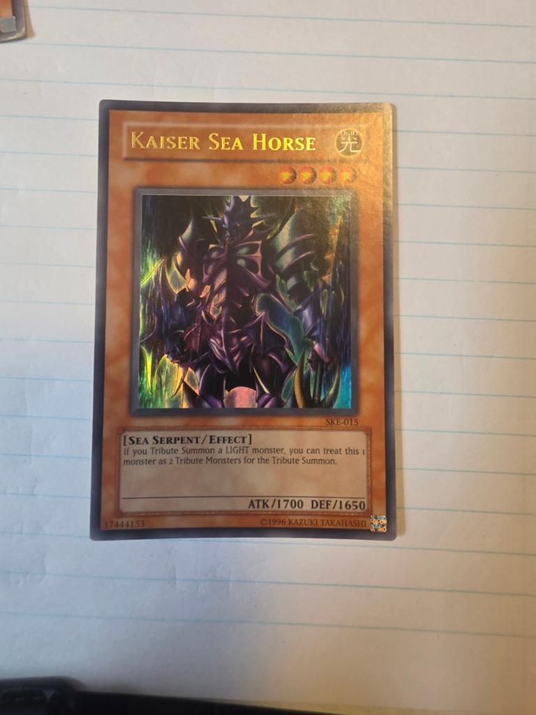Yu-Gi-Oh! Kaiser Sea Horse SKE-015 Foil Kaart, Ophalen, Gebruikt, Losse kaart, Foil